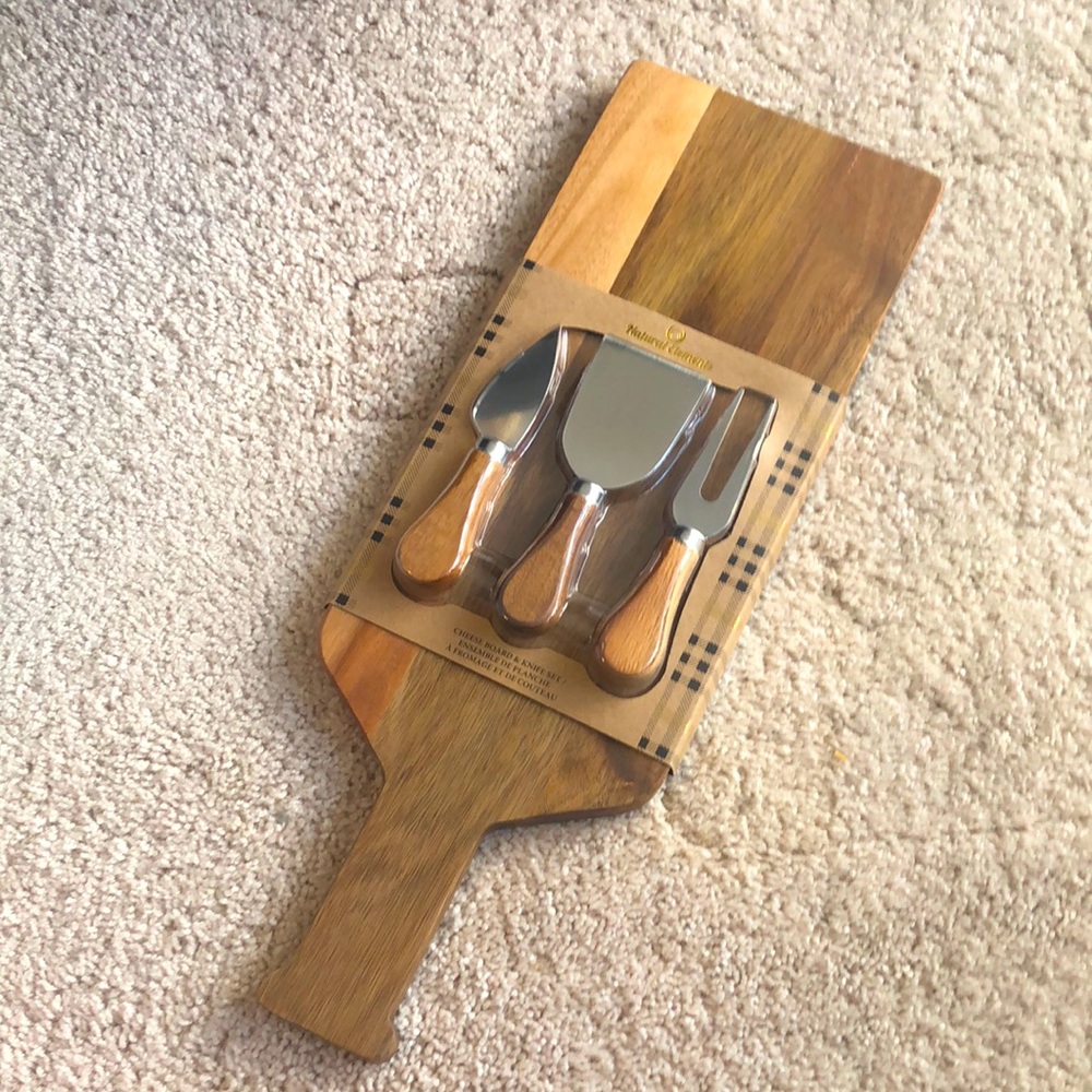 🍴 🧀 Cheese board and knife set